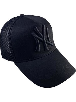 Moda Kızı Ny Cap Yankees Siyah Fileli Unisex Şapka