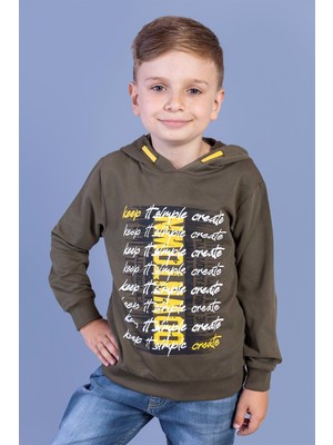 Toontoy Kids Toontoy Erkek Çocuk Kapüşonlu Baskılı Sweatshirt