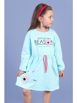 Toontoy Kids Toontoy Kız Çocuk Baskılı Elbise