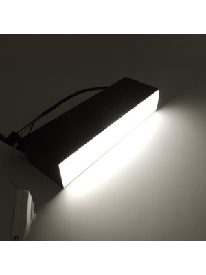 Sunlight Linear Siyah Tasarruflu LED Sıva Üstü Spot Armatür Lamba 25 cm