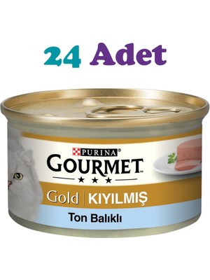 Gourmet Gold Purina Gourmet Gold Kiyilmis Ton Balikli Yas Kedi Mamasi. 85 gr