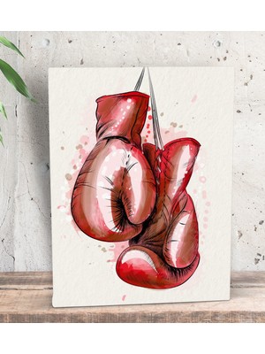 Bk Gift Boks Eldiveni Tasarımlı Dekoratif Mini Kanvas Tablo 15 x 20 Cm-1