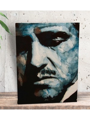 Bk Gift The Godfather Tasarımlı Dekoratif Mini Kanvas Tablo 15 x 20 Cm-1