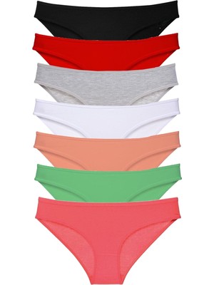 Royaleks 7 Adet Süper Eko Set Likralı Kadın Slip Külot Set 6