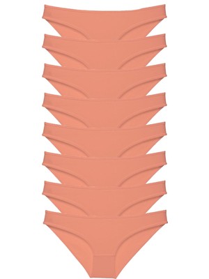 Royaleks 8 Adet Süper Eko Set Likralı Kadın Slip Külot Pudra