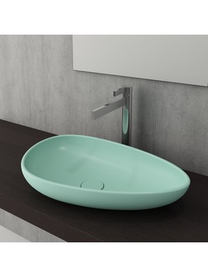 Bocchi Etna Çanak Lavabo Mat Mint Yeşil 58 cm