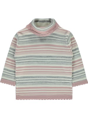 Civil Baby Kız Bebek Kazak 6-18 Ay Pudra Pembe