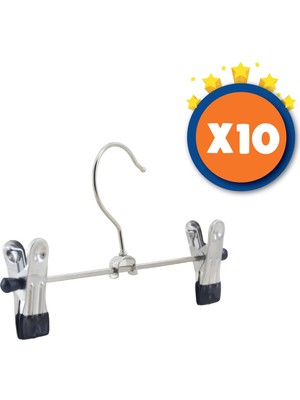 Nyn Ahşap Metal Eşarp Askısı 10 Adet