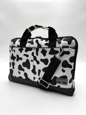 Differ Studio 13.3'' & 14'' Inç Inek Desenli Notebook Laptop Macbook Bilgisayar Çantası