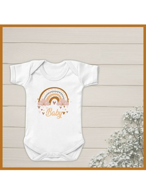 Limon Baby Boho Organik Yazılı Bebek Body Zıbın