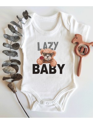 Limon Lazy Baby Kısa Kol Organik Bebek Body