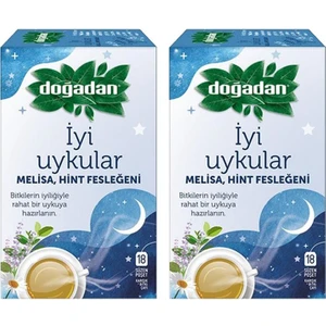Iyi Uykular Çayı Melisa ve Hint Fesleğeni 18'li Paket x 2 Adet