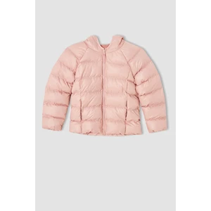 Kız Çocuk Regular Fit Kapüşonlu Astar Polarlı Şişme Mont U4294A621WN