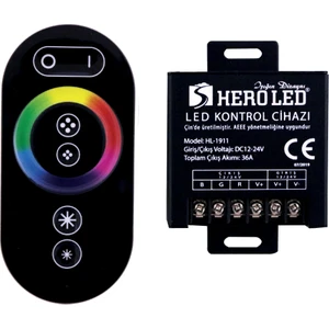 Hero Led 36 Amper Touch (Dokunmatik) Rgb LED Kontrol Cihazı