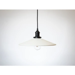 retro,vintage mutfak,oda,cafe,oteller için beyaz 1xe27 metal sarkıt avize çap:38cm