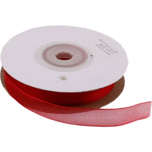 Eminönü Toptancı Organze Kurdele 10 mm - 22 Metre  Kırmızı