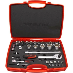 1113001038 Izeltaş 1/4" - 1/2" 35 Parça Altı Köşe Lokma Anahtar Tk.