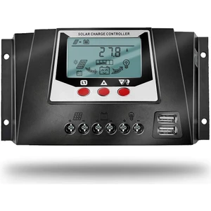 Solar Güneş Paneli Kesicisi Şarj Kontrol Regülatörü 12/24V 30A