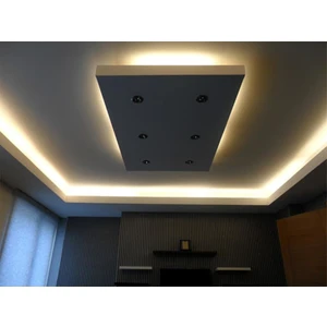 Tavan Işık Havuzu Için 10 M Amber 3 Çipli Şerit LED Anahtarlı Set