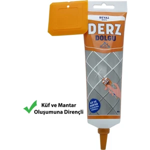 Pratik Fix Gaga Uçlu Hazır Derz Dolgu Beyaz 400 gr 1 Adet (Küf ve Mantara Dirençli)
