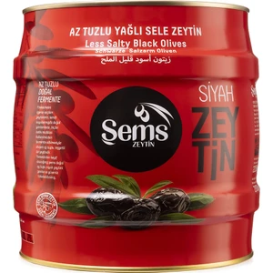 Şems  Süper Özel Siyah Zeytin 2 Kg  291-320 Kalibre