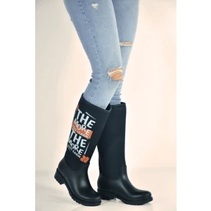 Odesa Ayakkabı Kadın Fashion Özel Tasarım Siyah Çizme