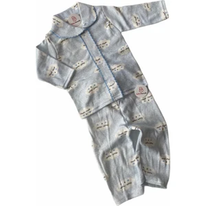 Pamuklu Bulut Desenli Bebek Pijama Takım
