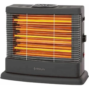 MS-2100 Quartz 2100 W Buharlı Midi Isıtıcı Koyu Gri