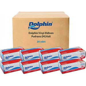 Beyaz Vinil Eldiven Pudrasız (M) 20 Pk x 100 'lü (Koli)
