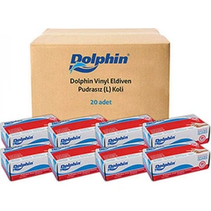 Beyaz Vinil Eldiven Pudrasız (L) 20 Pk x 100 'lü (Koli)