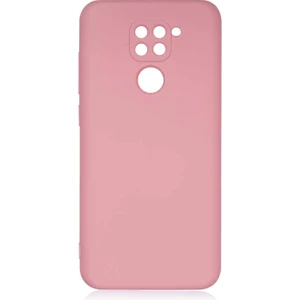 Xiaomi Redmi Note 9 Kılıf Mara Silikon Mat Soft Kamera Korumalı Lansman Pembe