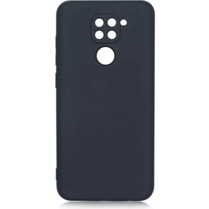 Xiaomi Redmi Note 9 Kılıf Mara Silikon Mat Soft Kamera Korumalı Lansman Siyah