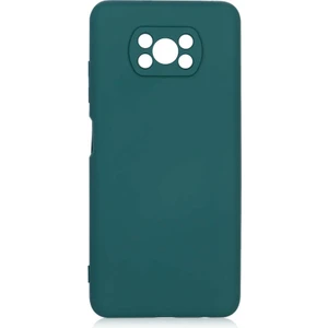 Xiaomi Poco X3 Pro Kılıf Mara Silikon Mat Soft Kamera Korumalı Lansman-Yeşil