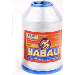Polyester Ip Dantel Ipliği 100 gr 50 Kar Beyaz