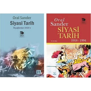 Siyasi Tarih 1. Cilt İlkçağlardan 1918'e + Siyasi Tarih 2. Cilt 1918 1994 / 2 Kitap Takım - Oral Sander