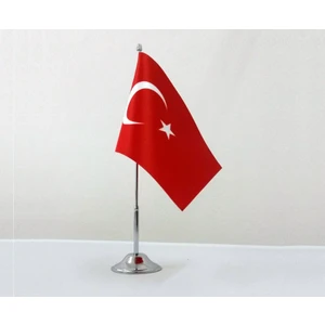Asya Bayrak Türk Masa Bayrağı Tekli