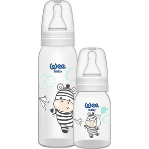 Wee Baby  Wee Baby 125+250 2'li Pp Biberon Set Balonlu Ayı Beyaz