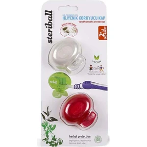 Diş Fırçası Koruyucu Kap 2'li Paket Hijyenik BPA Free Nane Aromalı İngiltere Üretimi