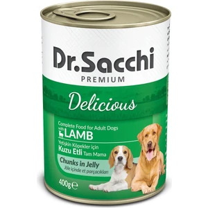Dr.Sacchi Köpek Konserve Kuzu Etli Pirinçli 400 gr