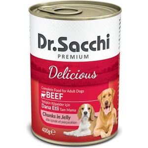 Dr.Sacchi Köpek Konserve Sığır Etli 400 gr  gk