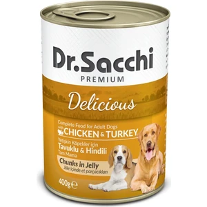 Dr.Sacchi Köpek Konserve Tavuk Ve Hindi Etli 400 Gr