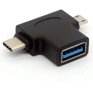 2in1 USB 3.0 Hızlı Type C ve Micro USB Otg Adaptör - AL2616