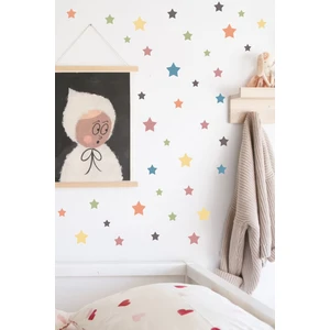 Piksel Grafik Renkli Yıldız Sticker Set
