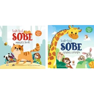 Sincap Kitap Bak-Bul Sobe Meraklı Kedi - Oyuncu Zürafa 2 Kitap Set Ciltli