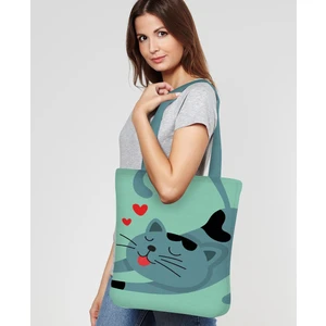 Alkan Homes Kırlent Dünyası Kedi Desenli Plaj Çantası