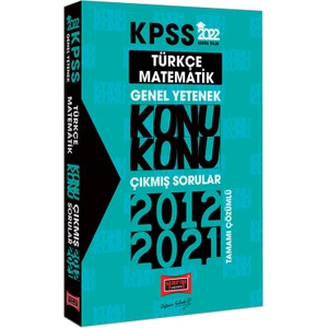 Yargı Yayınevi KPSS 2022 Genel Yetenek Konu Konu Çıkmış Sorular