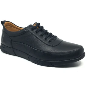 Luis Figo %100 Hakiki Deri Büyük Numara Erkek Kışlık Rahat Günlük Ayakkabı 45-48 47 Siyah