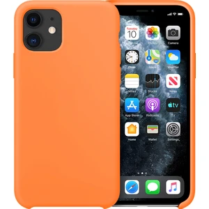 Buff iPhone 11 Rubber Fit Kılıf Light Orange