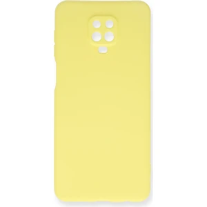 Happycase Xiaomi Redmi Note 9s Kılıf Nano Içi Kadife  Silikon - Sarı