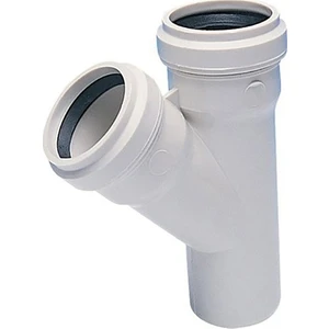Pvc 50 x 50 Tek Çatal 45°